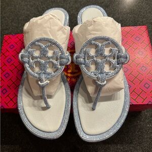 Tory Burch MILLER PAVÉ KNOTTED SANDAL